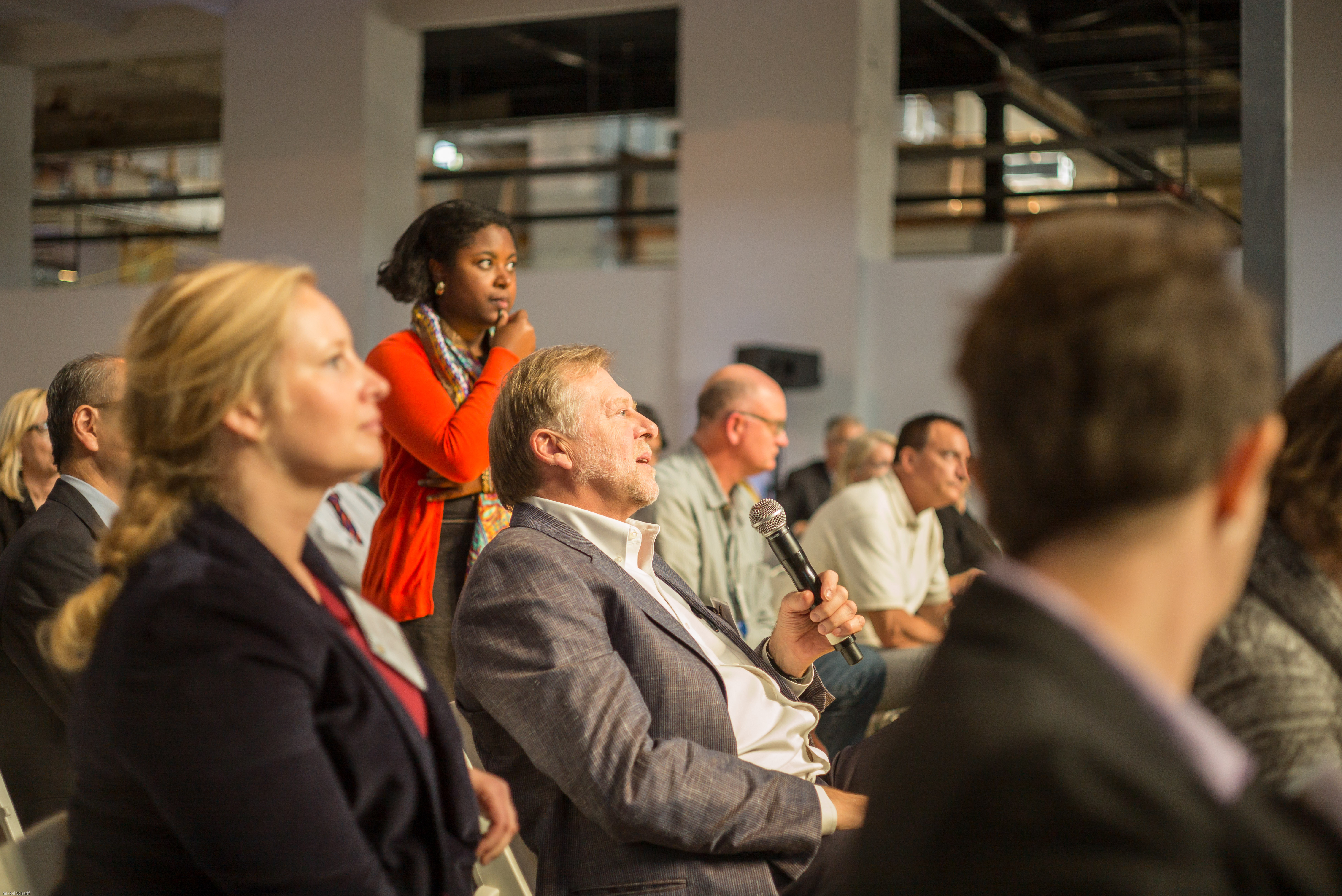 Shannon Brogdon-Grantham waiting for questions at Seminar at A&I