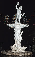 Boy and Sword Fountain, cast zinc statue on cast iron fountain, Arts & Industries Building, Smithsonian Institution